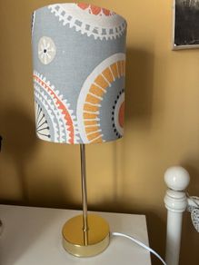 Table lamp vintage shade