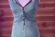Karen Millen dress midi with straps green summer occasion size S/M