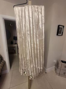 Nearly new from spare room kylie eyelit curtains