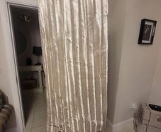 Nearly new from spare room kylie eyelit curtains