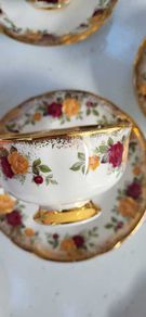 Arklow Fine Irish Bone China Cottage Roses Dining Set