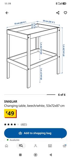 Changing Table