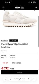 Eleventy Panelled Runners