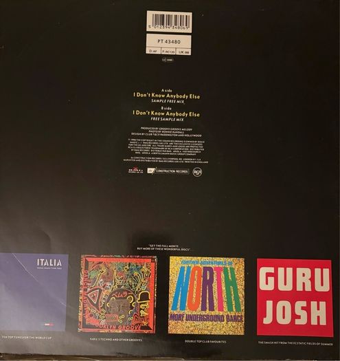 Black Box I Don't Know Anybody Else 12inch Vinyl 1990 UK Deconstruction PT 43480