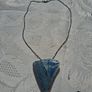 Signed Unisex Moss Agate Sterling Silver Pendant Set Image 4