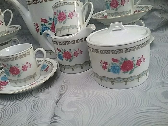 Fourteen Piece China Coffee Set