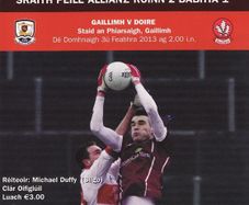 2013 Galway v Derry - GAA Allianz Football League Programme - Pearse Stadium