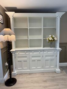 Solid Wood Antique Dresser/ Cabinet/ Bookshelves in Farrow and Ball