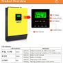 5000W Hybrid Solar Power Inverter 48v 230vac Grid Tied + Off Grid 80A MPPT Solar Charger 450vdc PV Input Image 5