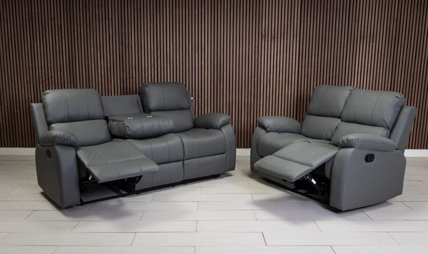New 3+2 or 3+1+1 Holgate Leather Recliner Suite