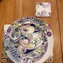 Monsoon Home by Denby Paisley collection plates + Matching Placemats & Coasters Image 9