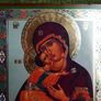 Vintage  Icon of Our Lady Image 3