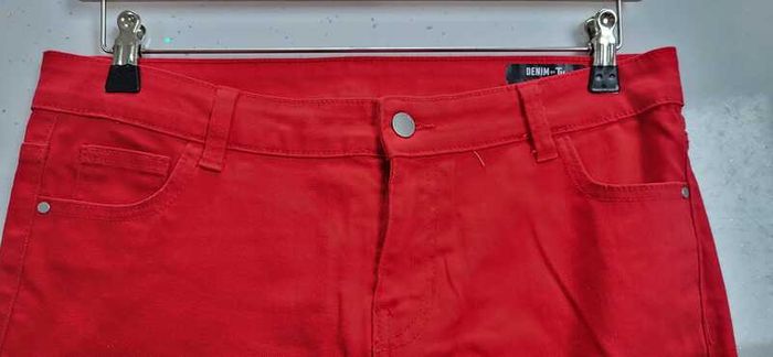 Denim by TU Red Peddle Pushers Sz 14UK (Bnwot)