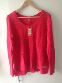 Superdry jumper crochet crew