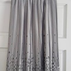 Metallic midi skirt