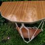 vintage wrought iron table Image 2