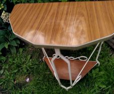 vintage wrought iron table