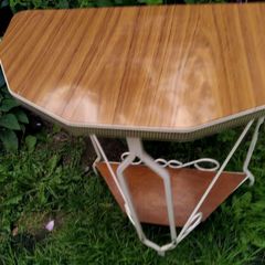 vintage wrought iron table