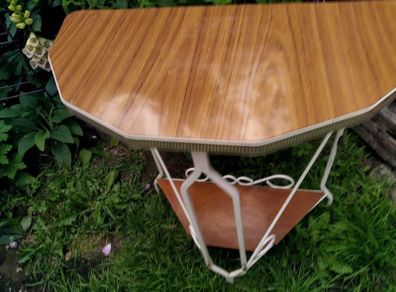 vintage wrought iron table