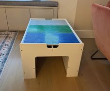 Build 'n' Store Large Wooden Base Plate Building Table White