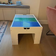 Build 'n' Store Large Wooden Base Plate Building Table White