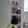 Ikea SMASTAD Loft bed, white with desk with 4 drawers, wardrobe with drawers and a bookcase Image 3