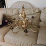 Brass chandelier Image 3