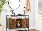 Rustic cabinet with glass surface FREE DELIVERY
