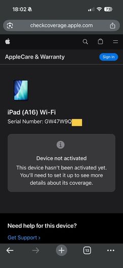 Apple iPad 11 (A16) WiFi 128GB Pink