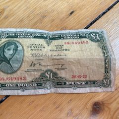 One Punt note 1972 Lady Lavery