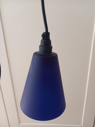 Ikea vintage Tretakt blue lamp