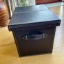 Two 'PU leather' Storage boxes Image 6