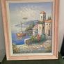 Beautiful Framed Oil Italian Scence Image 4