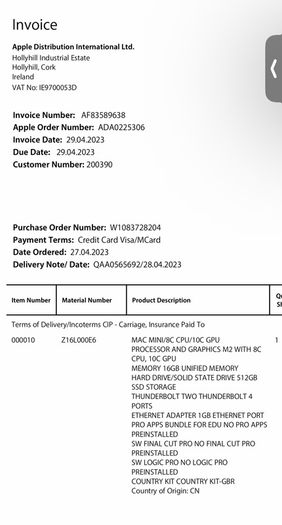 Mac Mini M2 (16gb, 512gb)
