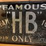 Ultra-Rare Vintage Original HB Ice Cream Reverse Painted Glass Shop Sign (c. 1930s/50s) Image 3