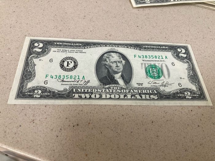 USA 1976 2 Dollars Banknote uncirculated