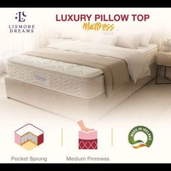 Mattress NEW LUXURY PILLOW TOP Mattress single