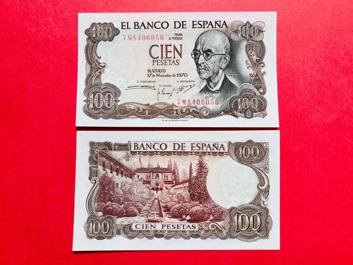 Spain  100 Pesetas 1970   )pick 152a UNC