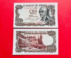 Spain  100 Pesetas 1970   )pick 152a UNC
