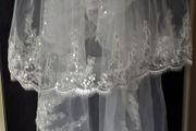 2 Tier Finger Length Bridal Veil