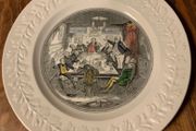 Adams Ironstone Plate Mr Pickwick addresses the Club