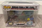Funko Avengers Iron Man Morgan Stark and Tony Stark Pop in a Box Exclusive Glow in the Dark 2 Pack Vaulted