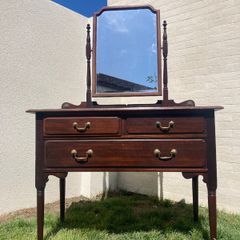 Antique Dressing Table / Vanity Unit.