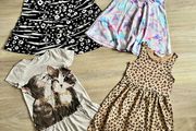 girls jersey dress bundle 7/9y