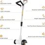 Electric Weed Sweeper 400W motor, 2pcs Weeder Brushes, Corded Patio Cleaner, Weeding Remover for Garden, Slabs, Driveway Image 2