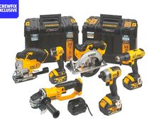Dewalt 6pc 18v Tstak kit and Tstak FM radio