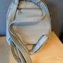 Grey leather effect backpack Image 2