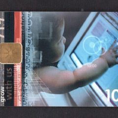 1999 Ireland 10 Unit Grow with us definitive Callcard (ODS) Call Card Used