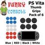 PS Vita 1000 2000 Silicone Analog Thumb Stick Grips Caps Whitte PSP White Image 5