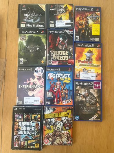Ps1 ps2 ps3 games collection